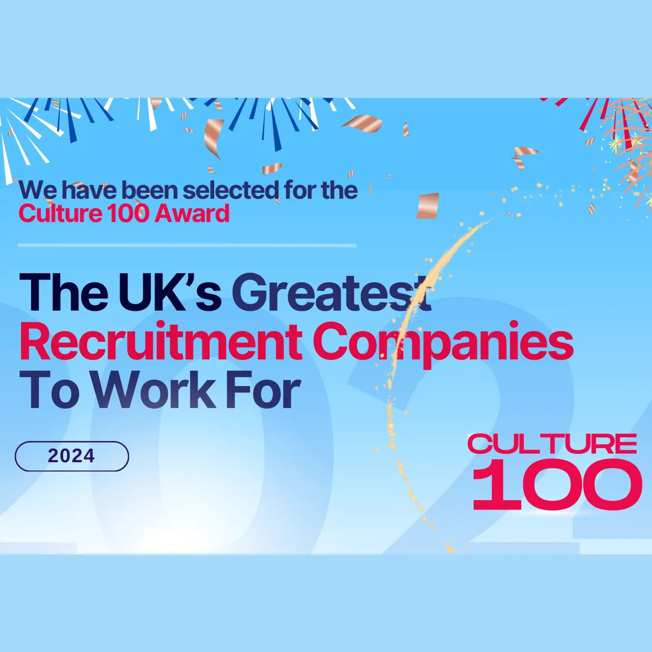 Winners of the 2024 <span>Culture 100</span> Awards.